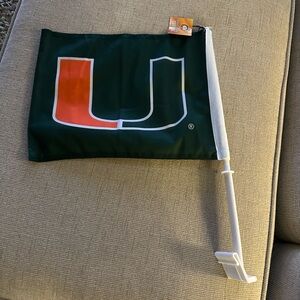 University of Miami Car Flag